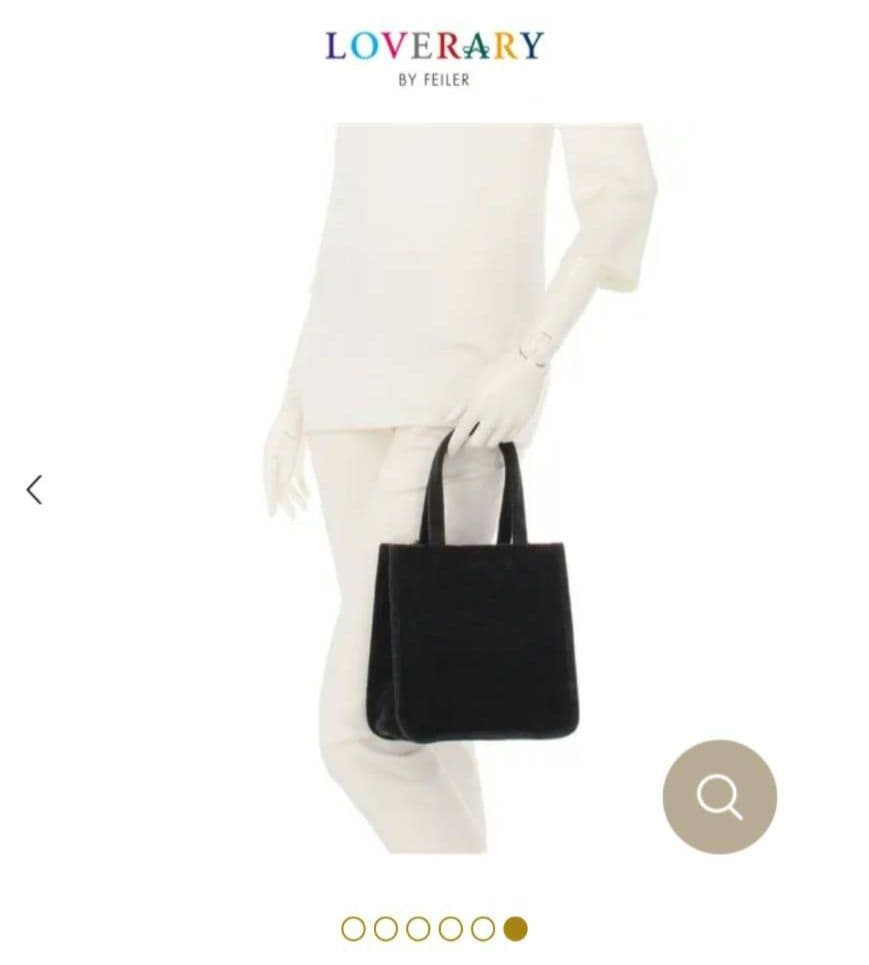 【新品未使用】メニーリボンズ FEILER ラブラリーフェイラー バッグ グレー