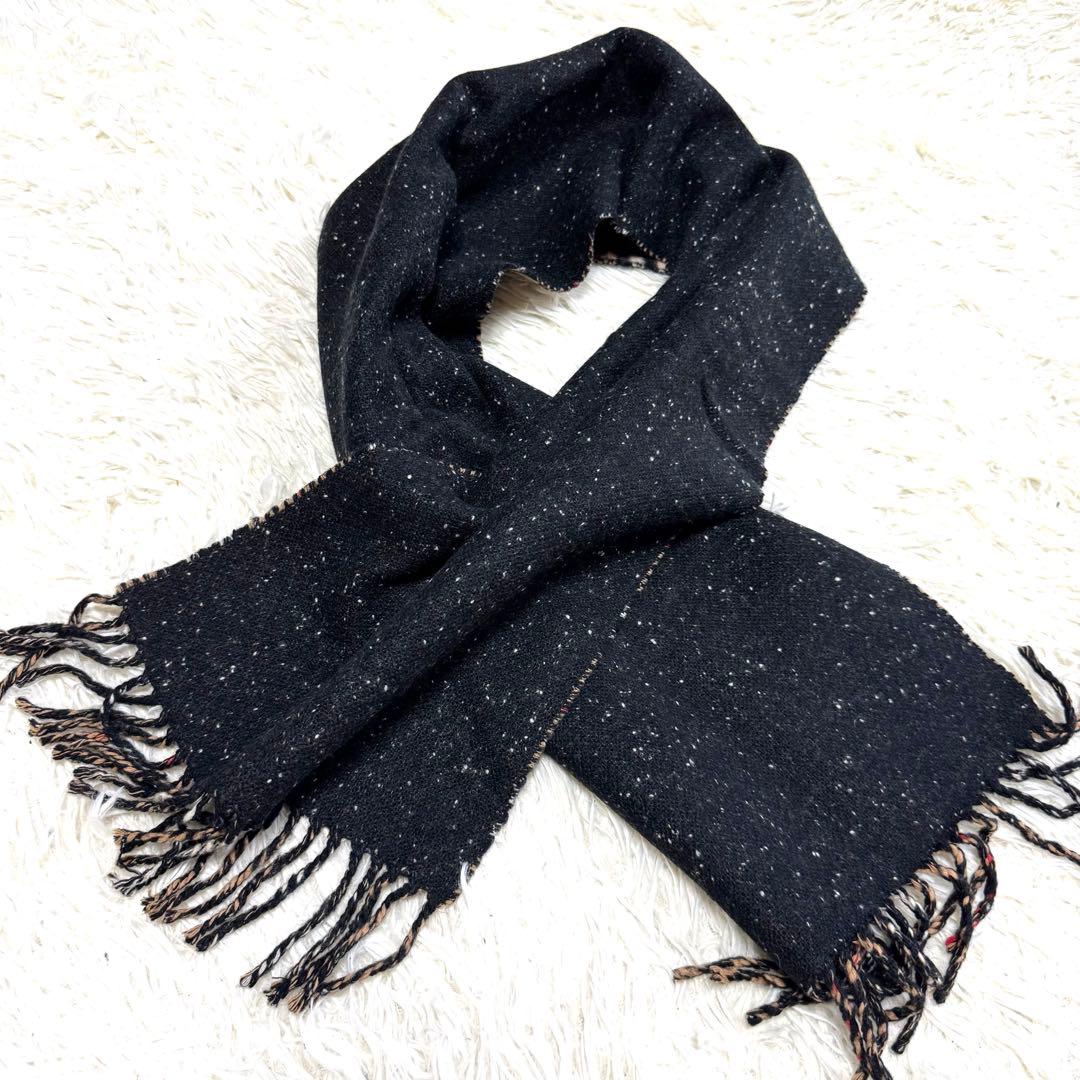 【バーバリーロンドン】美品 マフラー カシミヤ混 ノバチェック 希少