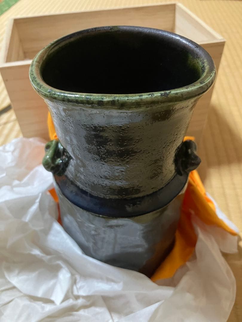 美山陶房 寺田康雄 花瓶 筒型