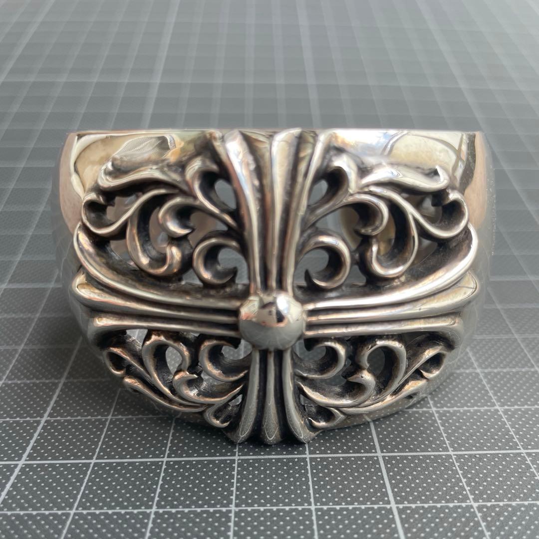 【専用】同梱禁止でお願いします。様　クロムハーツ　フローラルクロスワイドカフ