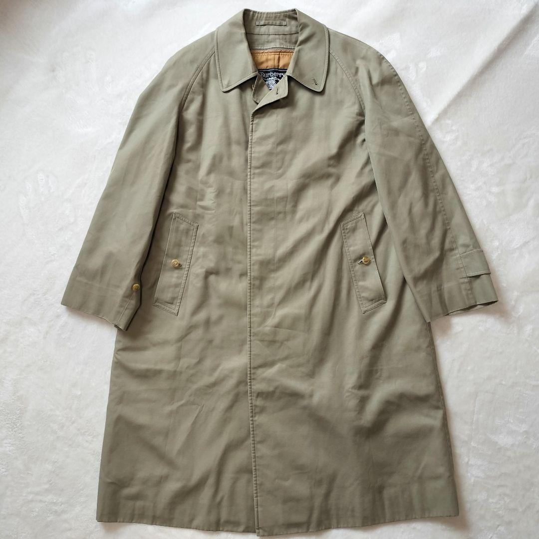 BURBERRYs ステンカラーコート　バルマカーンコート　ライナー付 カーキ