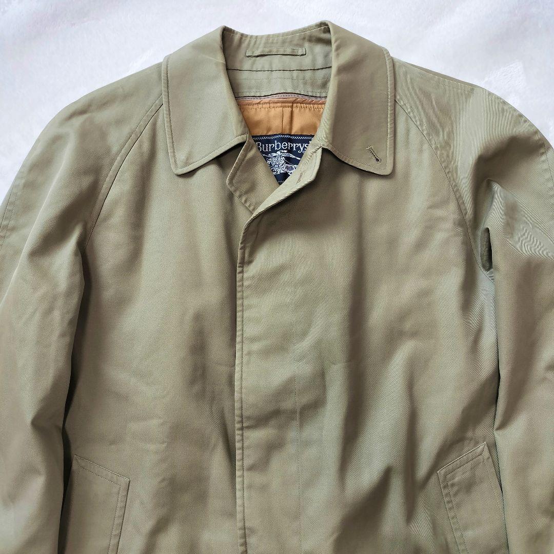 BURBERRYs ステンカラーコート　バルマカーンコート　ライナー付 カーキ