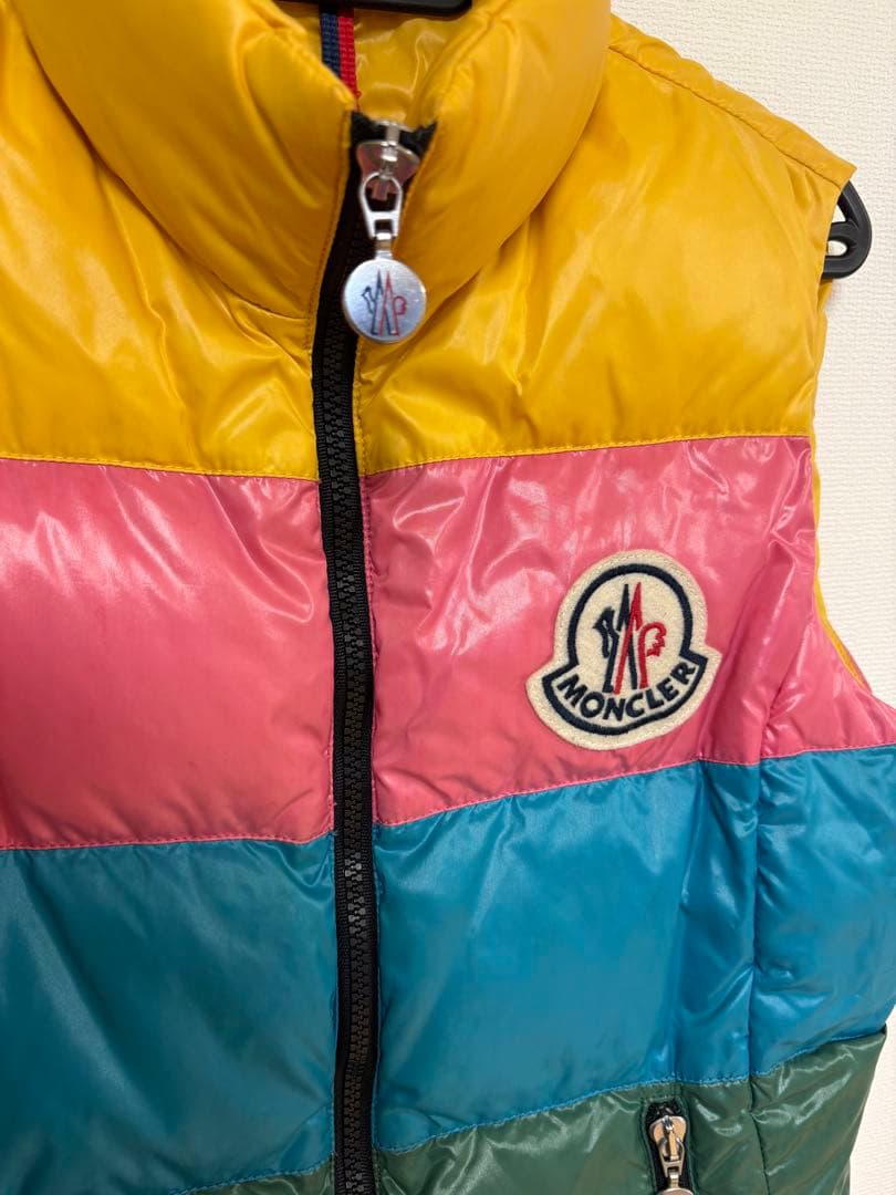 最終値下げ❗️モンクレール　マルチカラー ダウンベスト size 1 美品