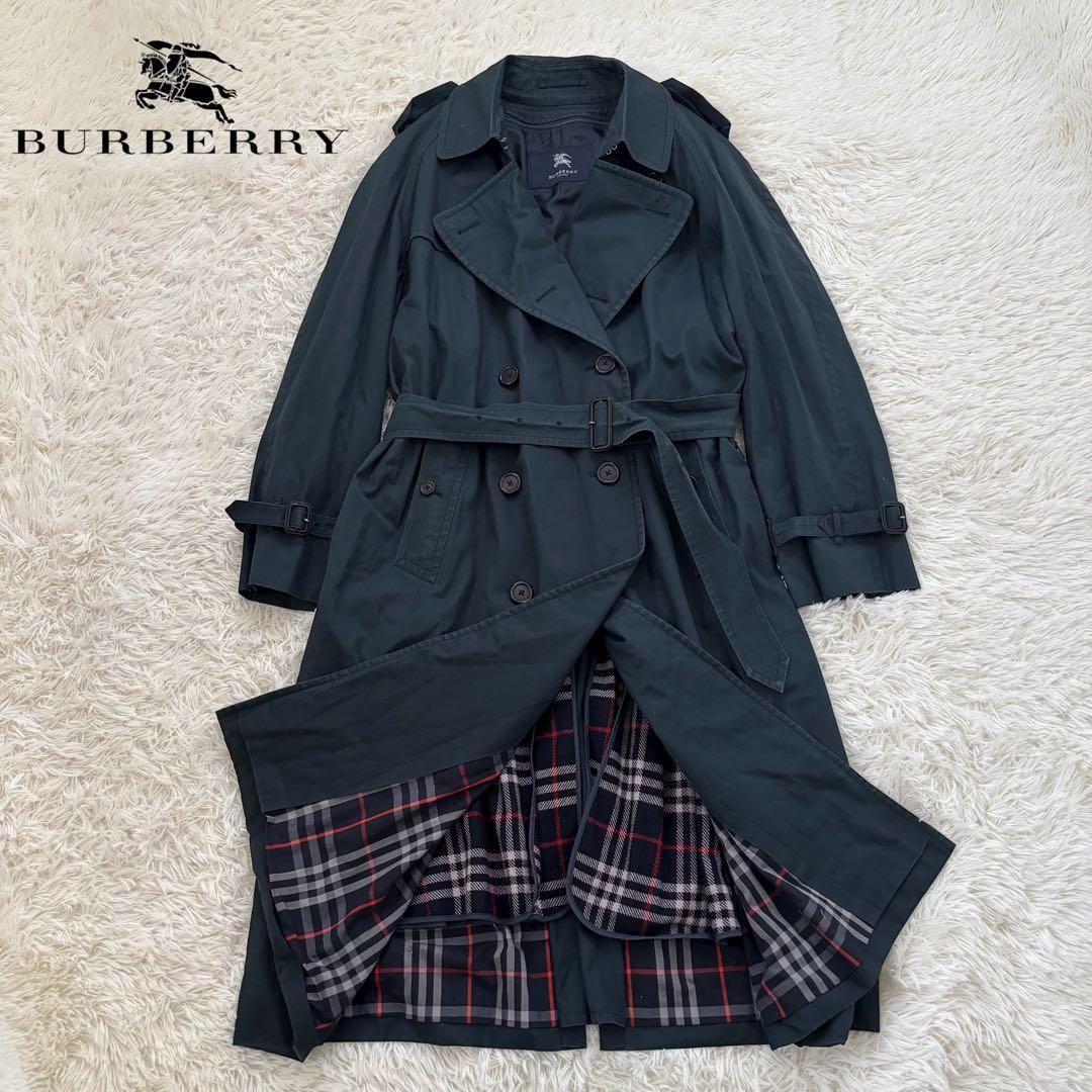 BURBERRY LONDON バーバリー ライナー付トレンチコート ネイビー系