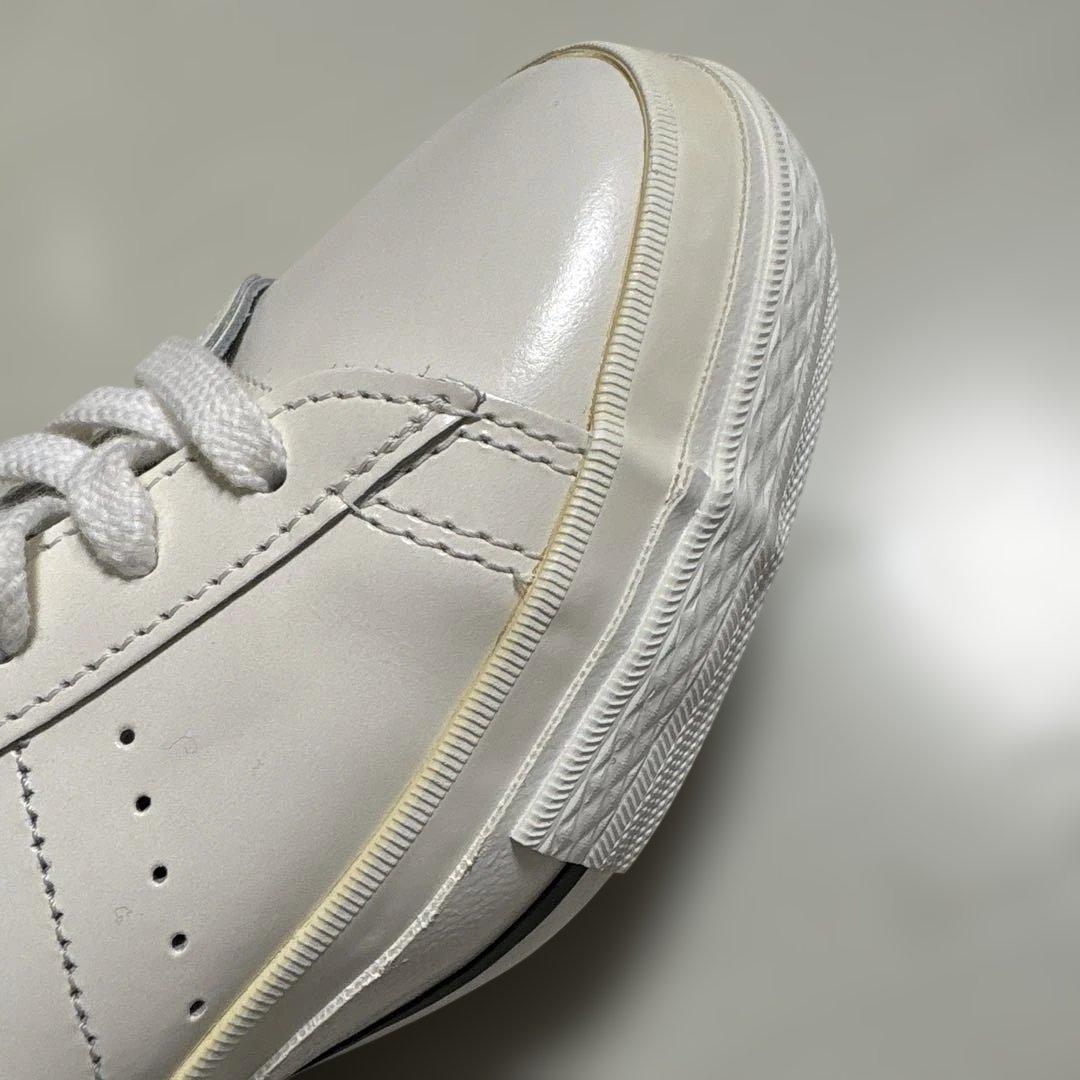 コンバース　ワンスター　Jホワイト/ブラック　27cm （8 1/2）レザー