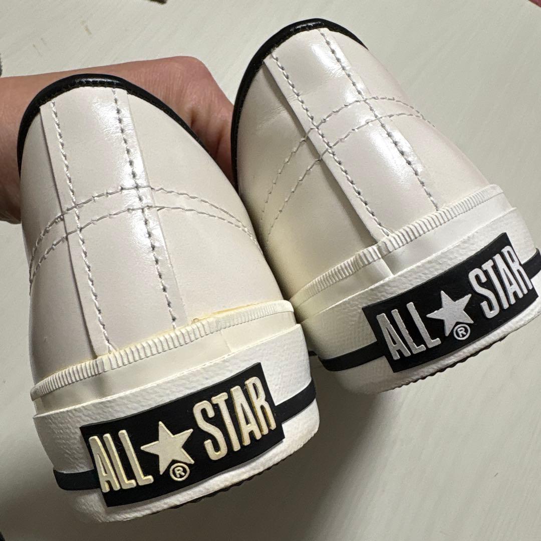 コンバース　ワンスター　Jホワイト/ブラック　27cm （8 1/2）レザー