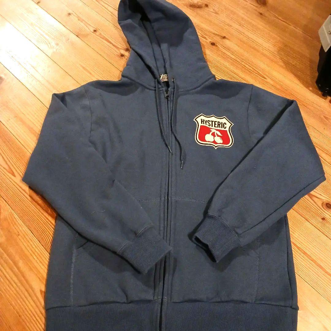 本日削除最終値下げ　新品未使用HYSTERIC CHERRY パーカー ネイビー