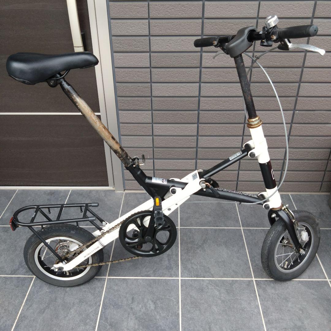 折りたたみ自転車 ホワイト・ブラック