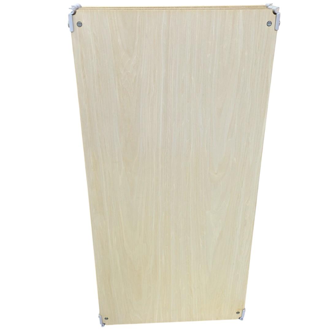 訳あり 無印良品 ステンレスユニットシェルフ オーク材棚セット ワイド・中