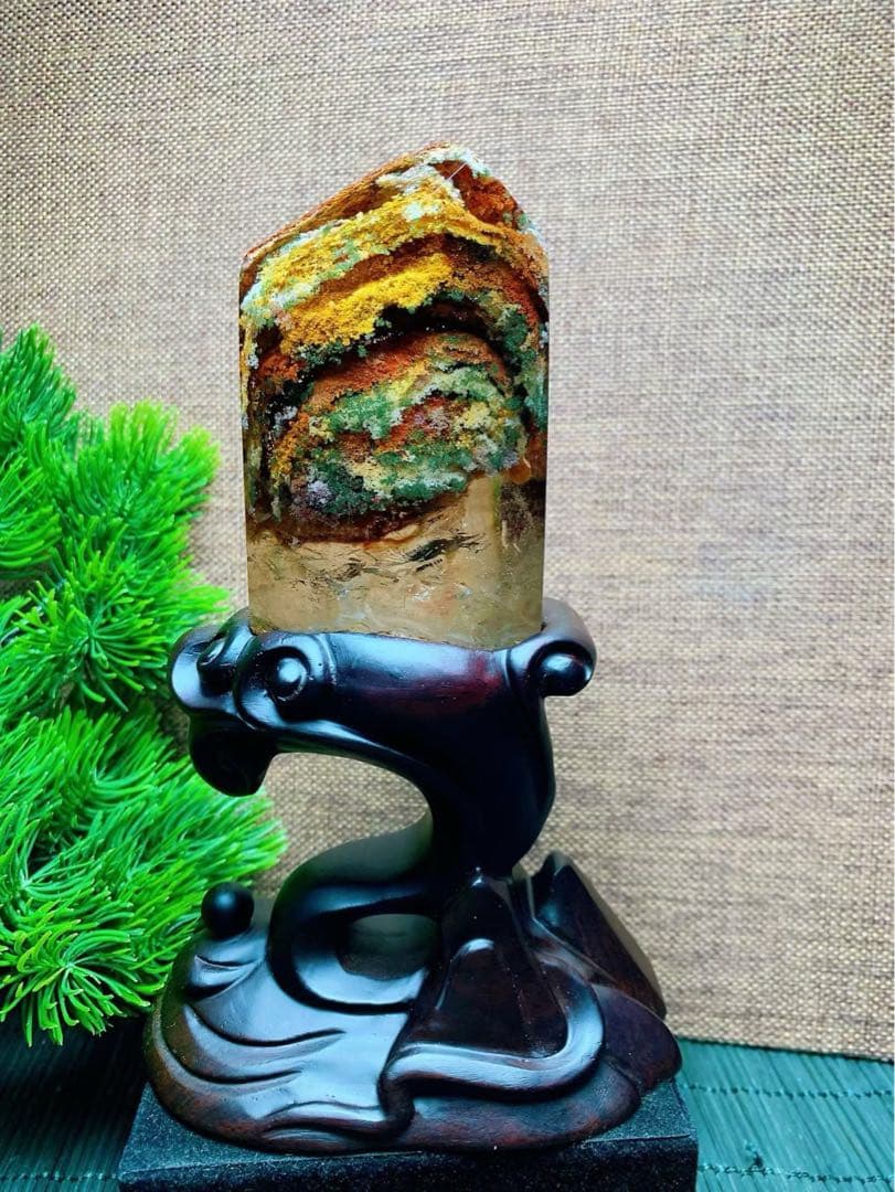 ⭐︎【極上品】天然 ガーデン クォーツ 置物 338g