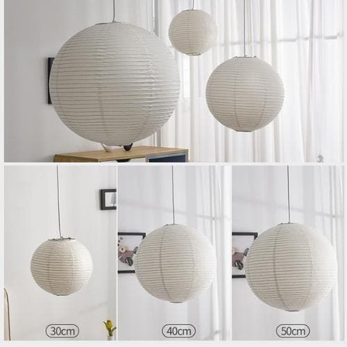 イサムノグチ　45A AKARI　ペンダントランプ　白色　つり線付　リプロダクト