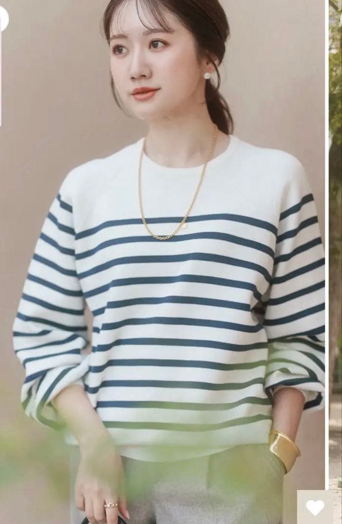 期間限定‼️メゾンエシェル　MEエンブロイダリーニットプルオーバー