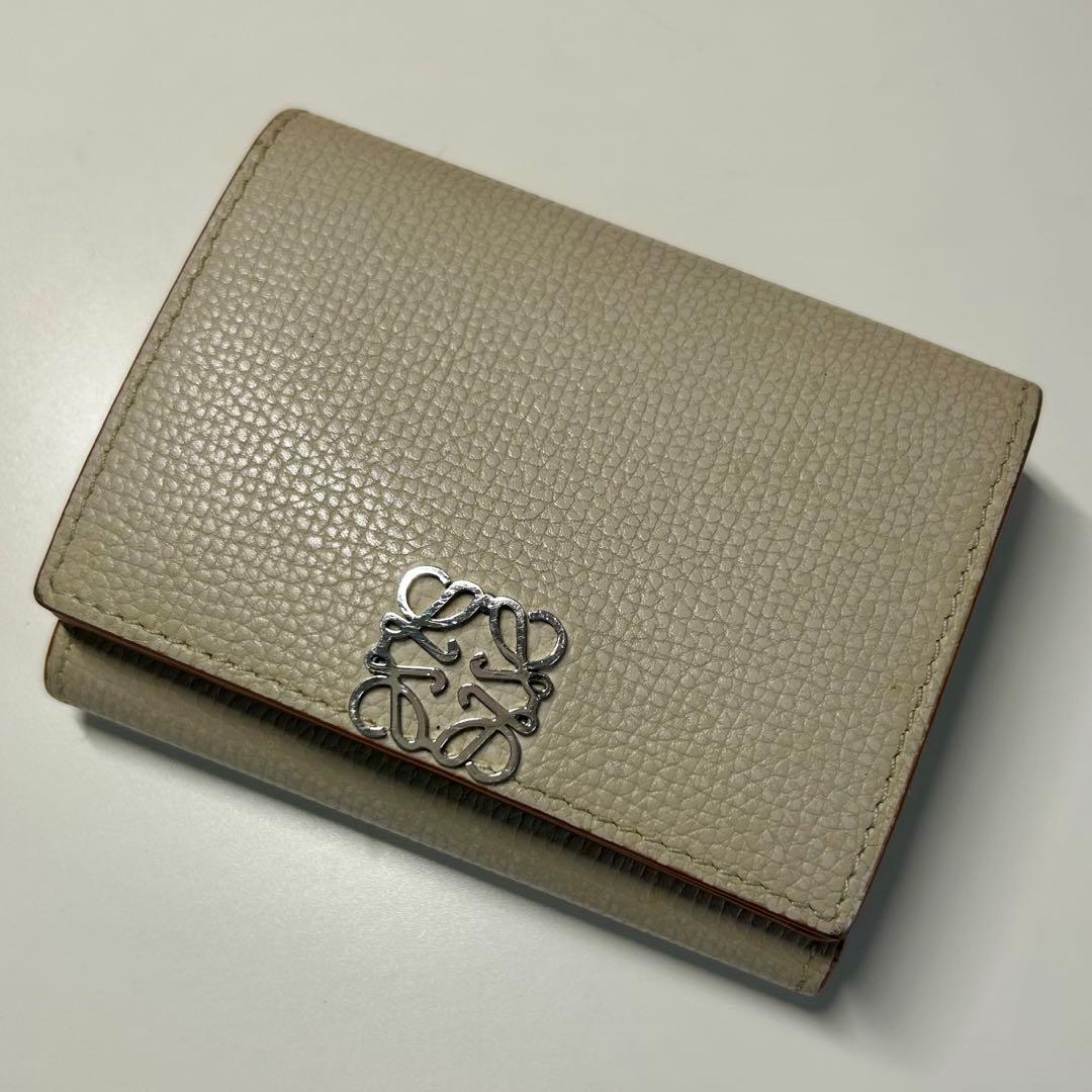 【あんしん鑑定対象】LOEWE ロエベ アナグラム トライフォールド ウォレット
