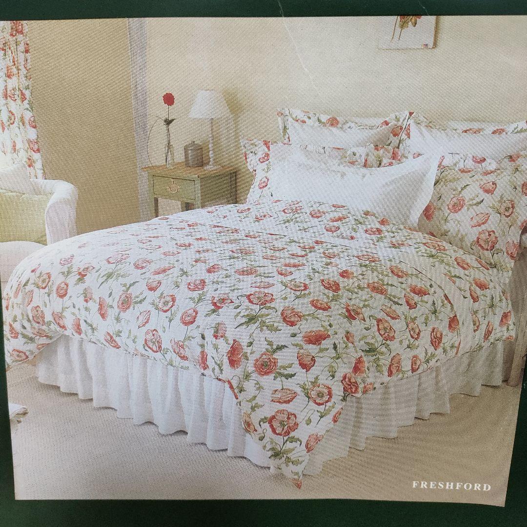 ローラアシュレイ花柄掛け布団カバー150×210cm綿100%ポルトガル 製