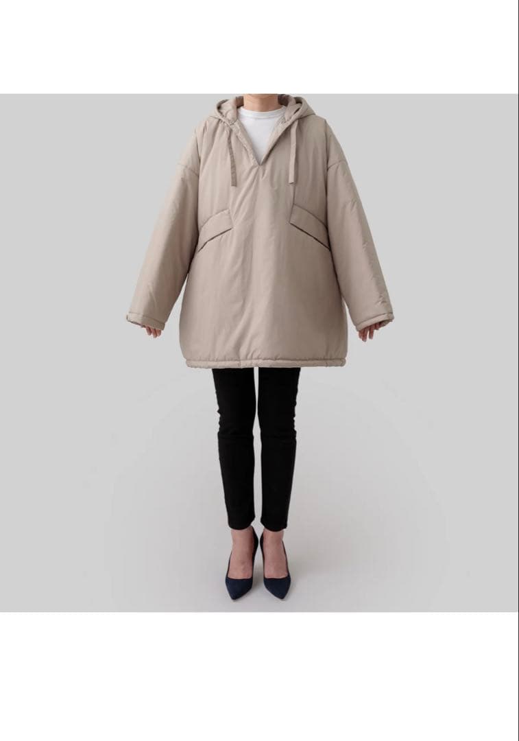 【ザハイライツthehighlights】オーバー　ベージュ　1