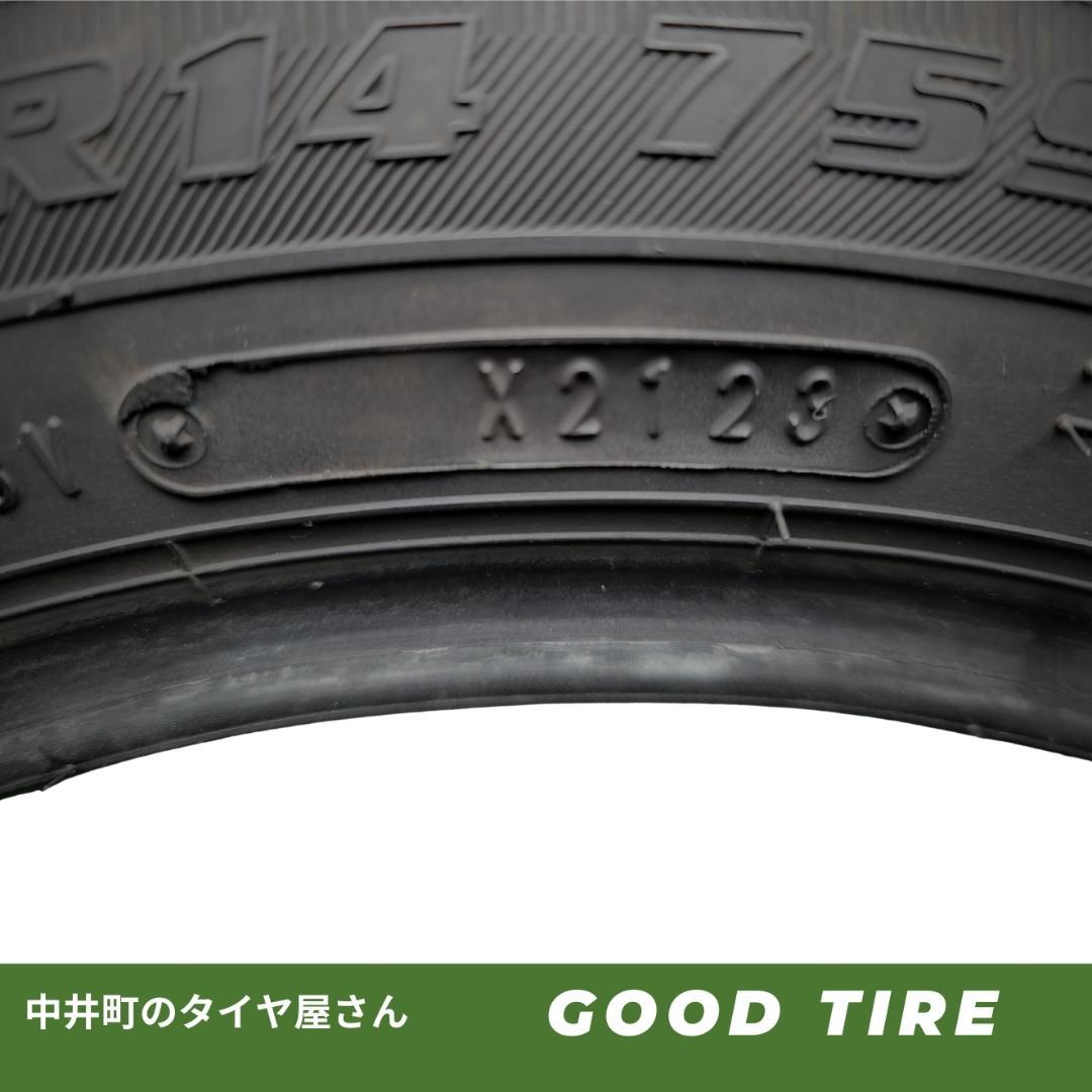 （7349）155/65R14 ブリヂストン NEWNO 2023年製 8分山