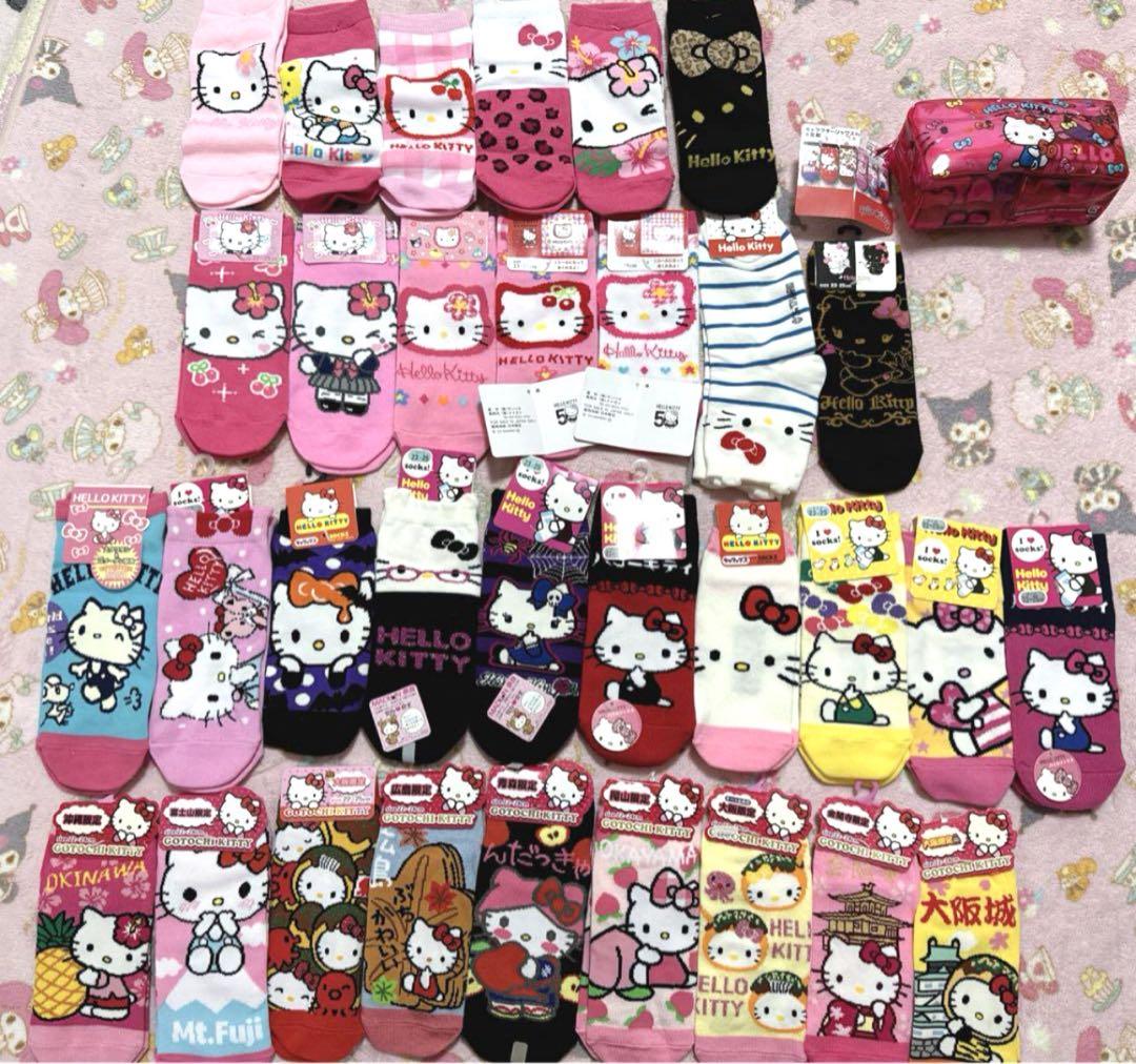 ハローキティ ソックス まとめ売り ご当地キティちゃん