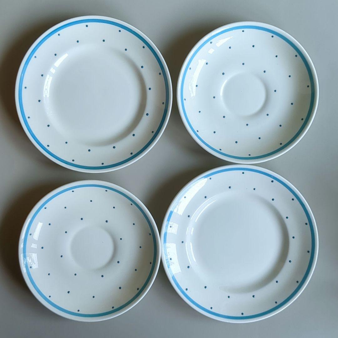 スージークーパー　レイズドスポット　ブルー　ティーセット　ティーポット・トリオ他