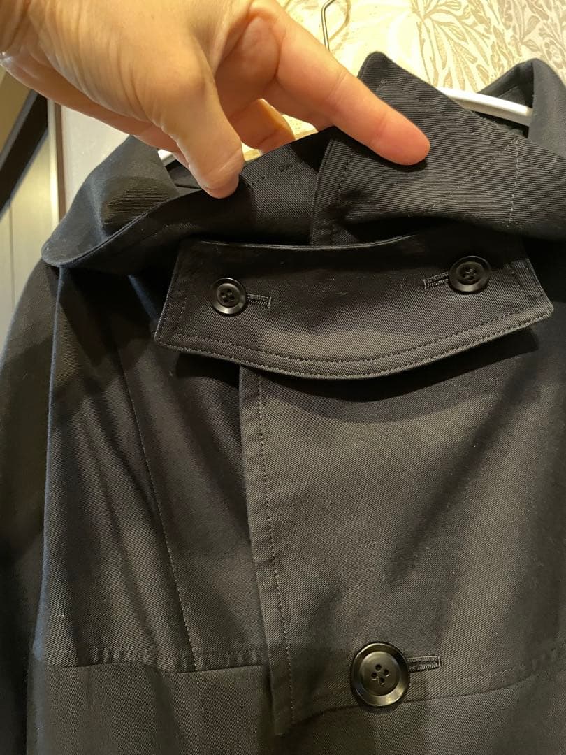 Y's コットンツイル　ロングケープコート