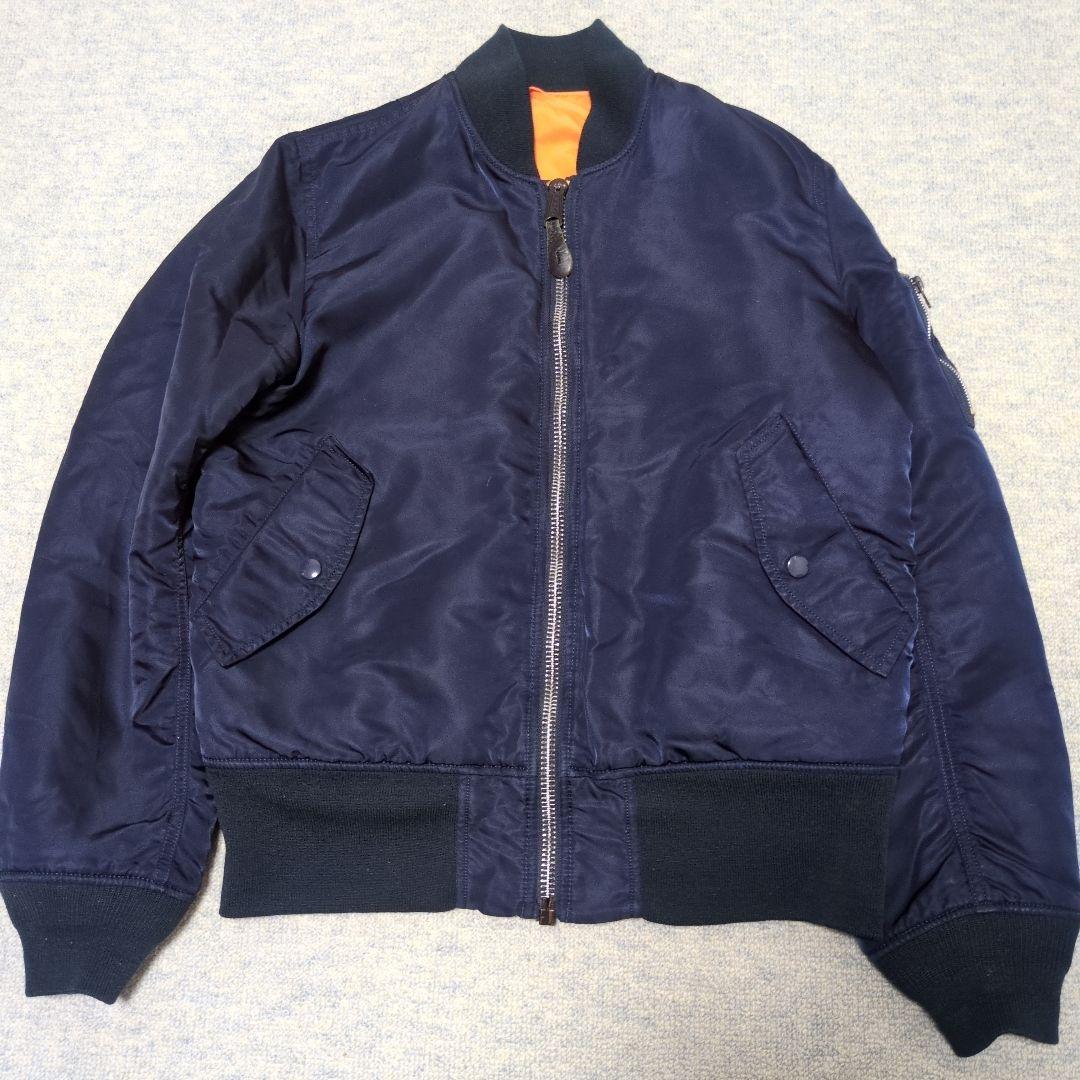 ALPHA INDUSTRIES MA-1 フライトジャケット ネイビー М