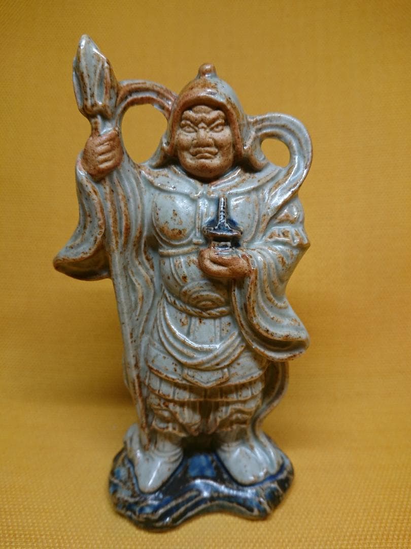 【美品】人形　陶器　仏教美術　仏像　置物　インテリア　工芸品　美術品　A1259