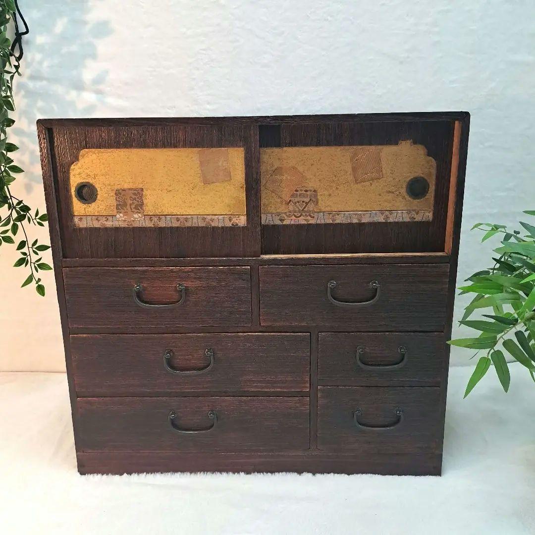和風 昭和レトロ 水屋箪笥 茶箪笥 古家具 アンティーク古道具