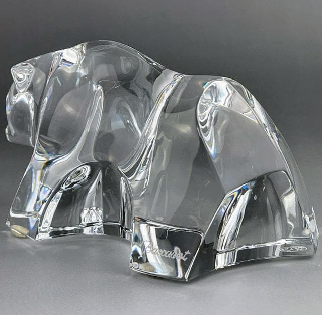 【美品】バカラ 熊 くま ベアー ぺーパーウェイト フィギュリン 置物 オブジェ