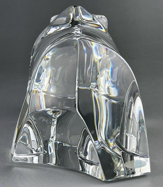 【美品】バカラ 熊 くま ベアー ぺーパーウェイト フィギュリン 置物 オブジェ