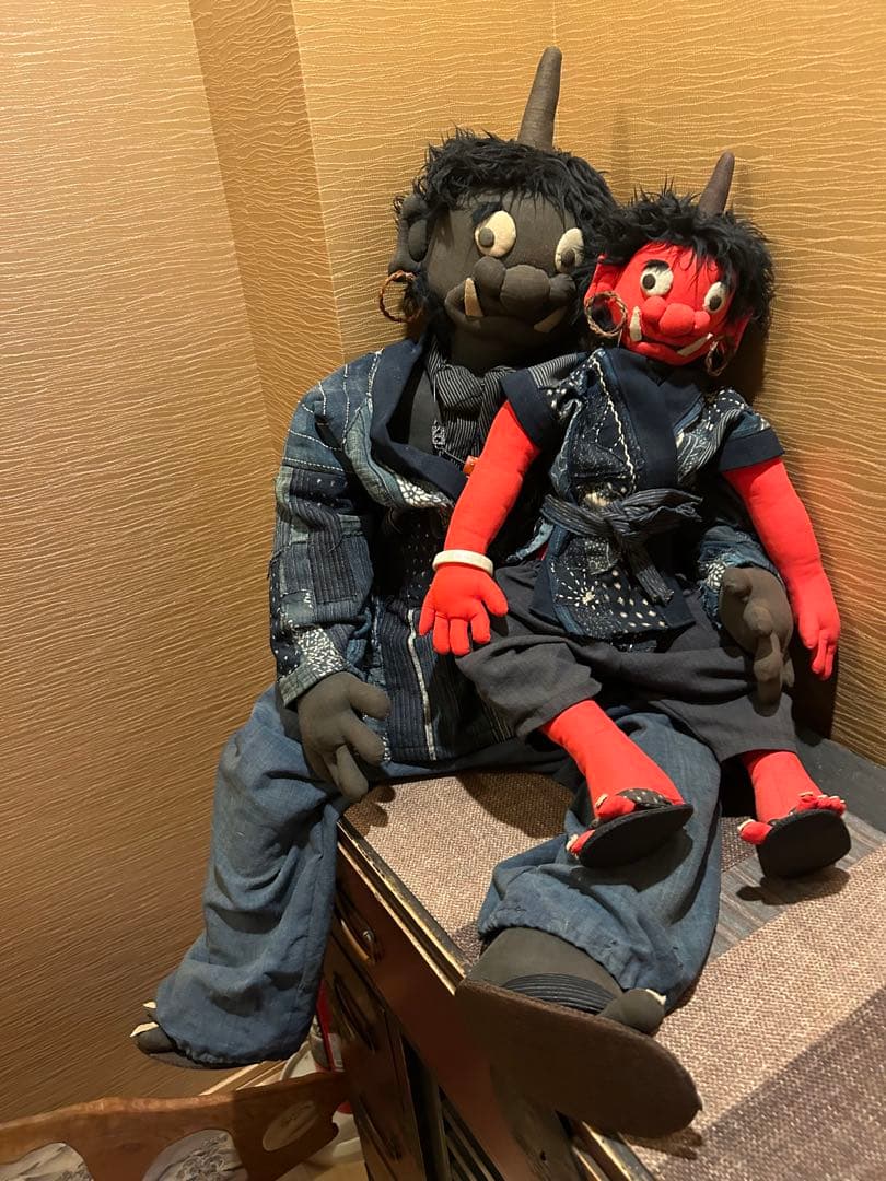 鬼　お着物　親子セット