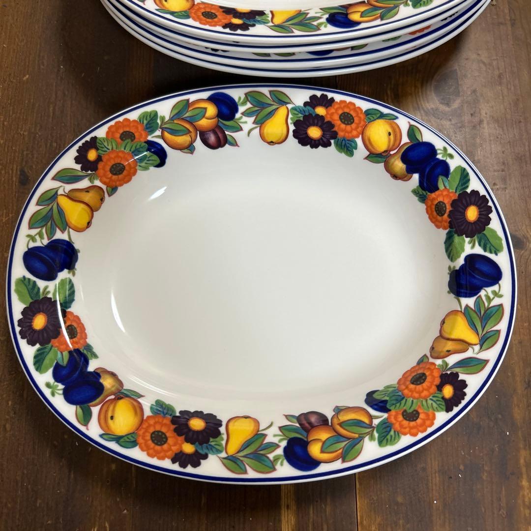 ロイヤルコペンハーゲン　ゴールデンサマー　オーバル皿　パスタ皿　5枚　廃盤　希少