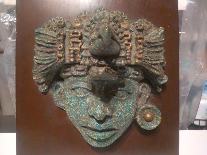 メキシコ製品★テオティワカン マヤ文明 アステカ文明 神様 マスク お面 飾り物
