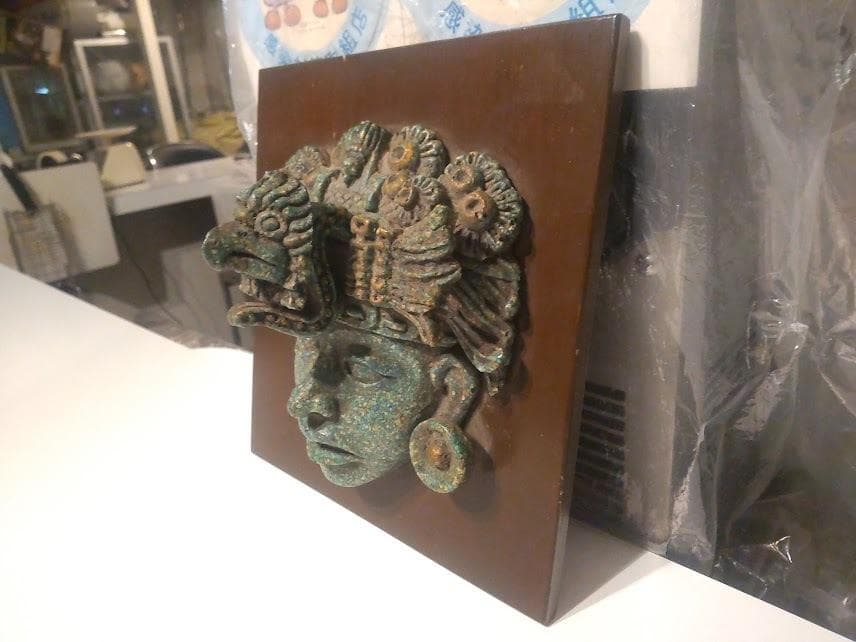 メキシコ製品★テオティワカン マヤ文明 アステカ文明 神様 マスク お面 飾り物