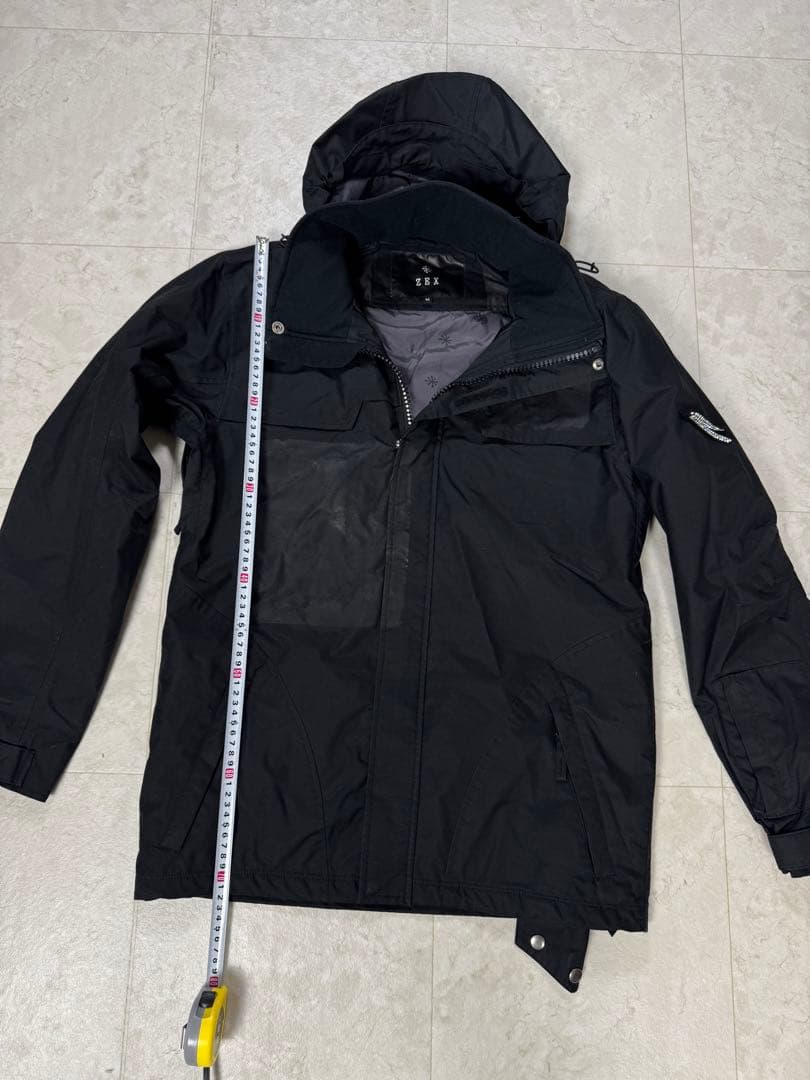 【ZEXスワロフスキー】⭐️激レア　上衣Ｍ・下L スノーボードウェアセット スカル