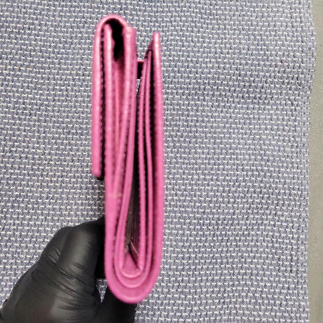 レア 極美品 GUCCI グッチ GGパターン キャンバス地 二つ折り財布