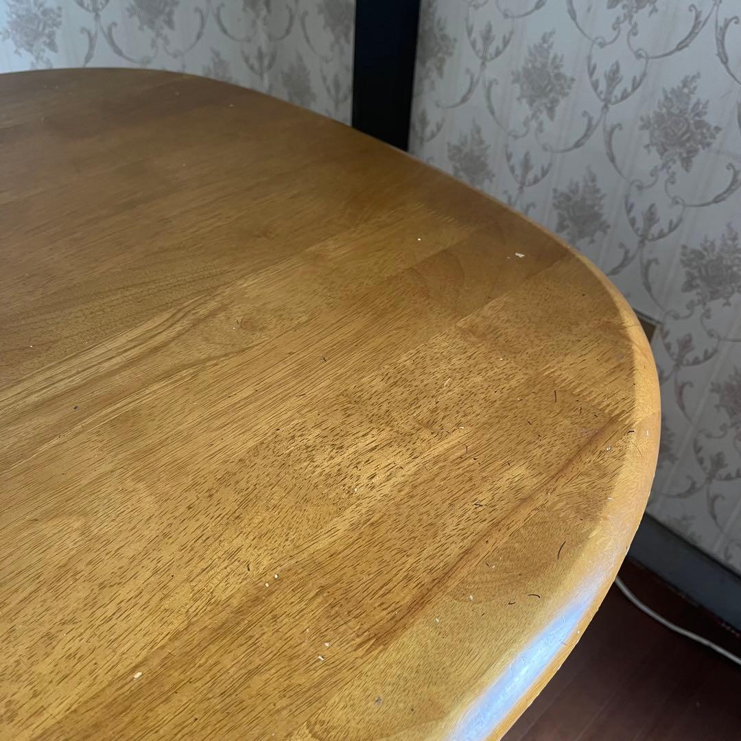 【アンティーク】北欧レトロ 木製 バタフライテーブル ドロップリーフテーブル 机