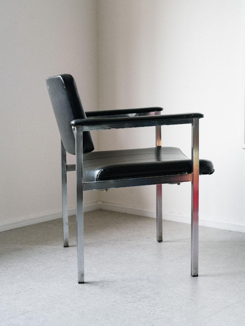 70-80's vintage オフィスチェア レザー ミッドセンチュリー 昭和