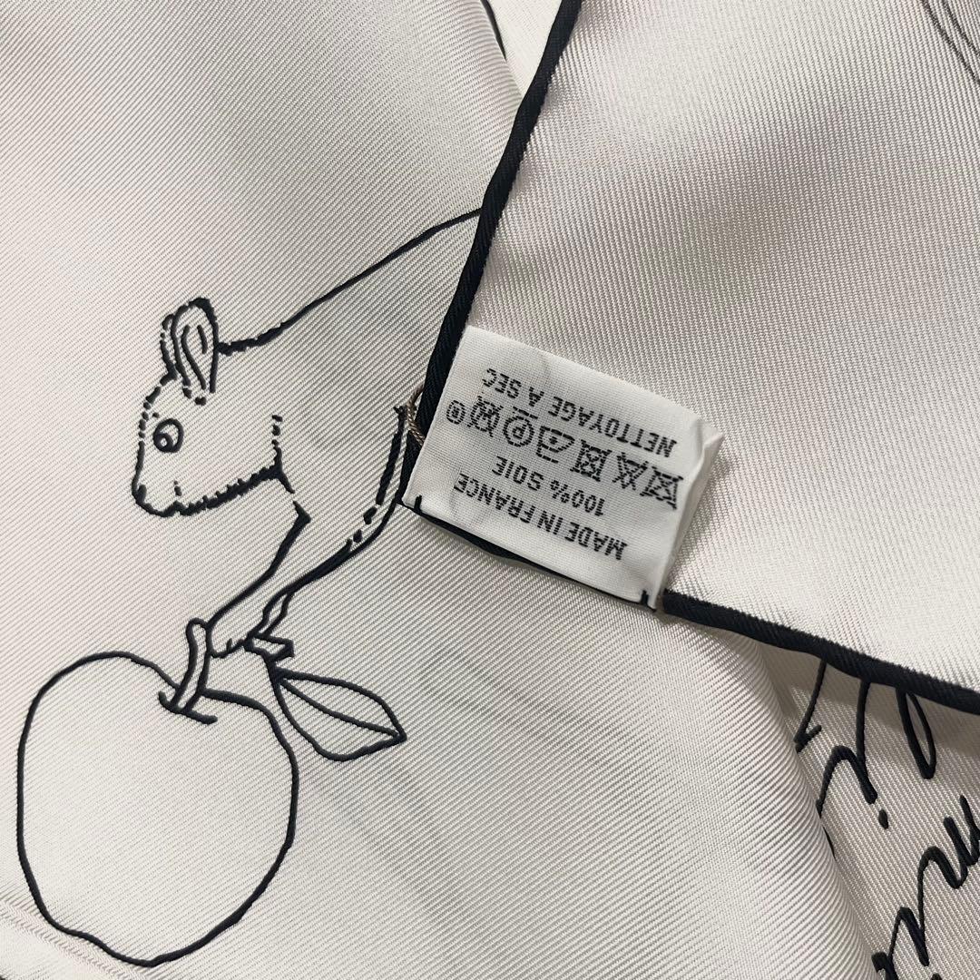 【新品・未使用】エルメス カレ90 ルポミエセリエ ホワイト 2026SS