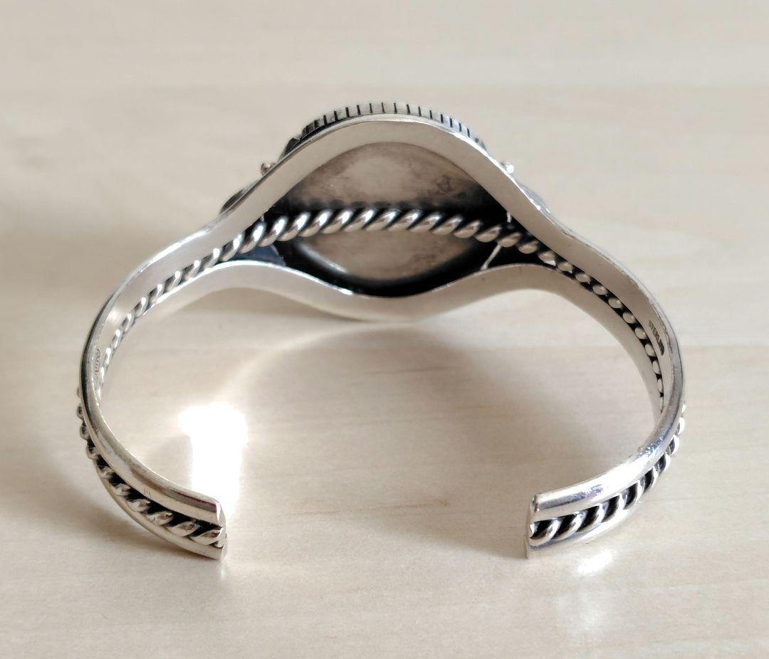 ヴィンテージ ウィルバンデバー モレンシ ターコイズ シルバー バングル ナバホ