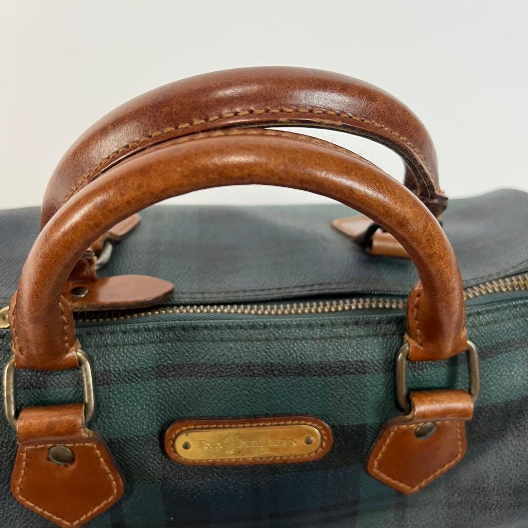 POLO RALPH LAUREN ミニボストンバッグ　PVC レザー