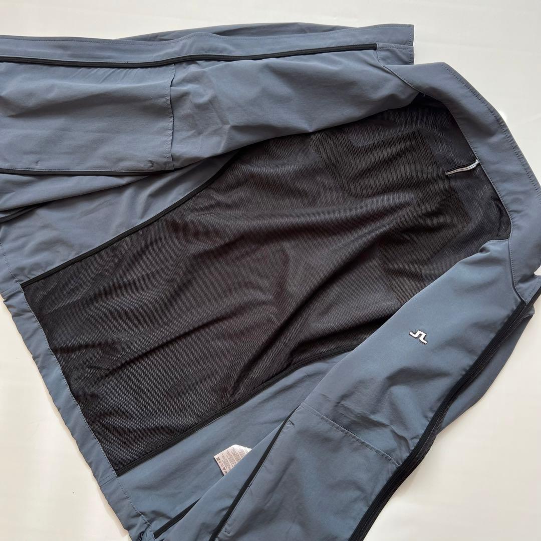 J.LINDEBERG ジェイリンドバーグ　バックロゴ　ナイロンジャケット 青系