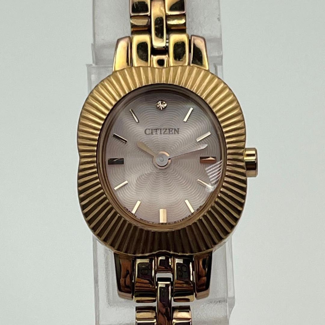 希少 シチズン Kii EG2852-50W エコドライブ ピンクゴールド 花形