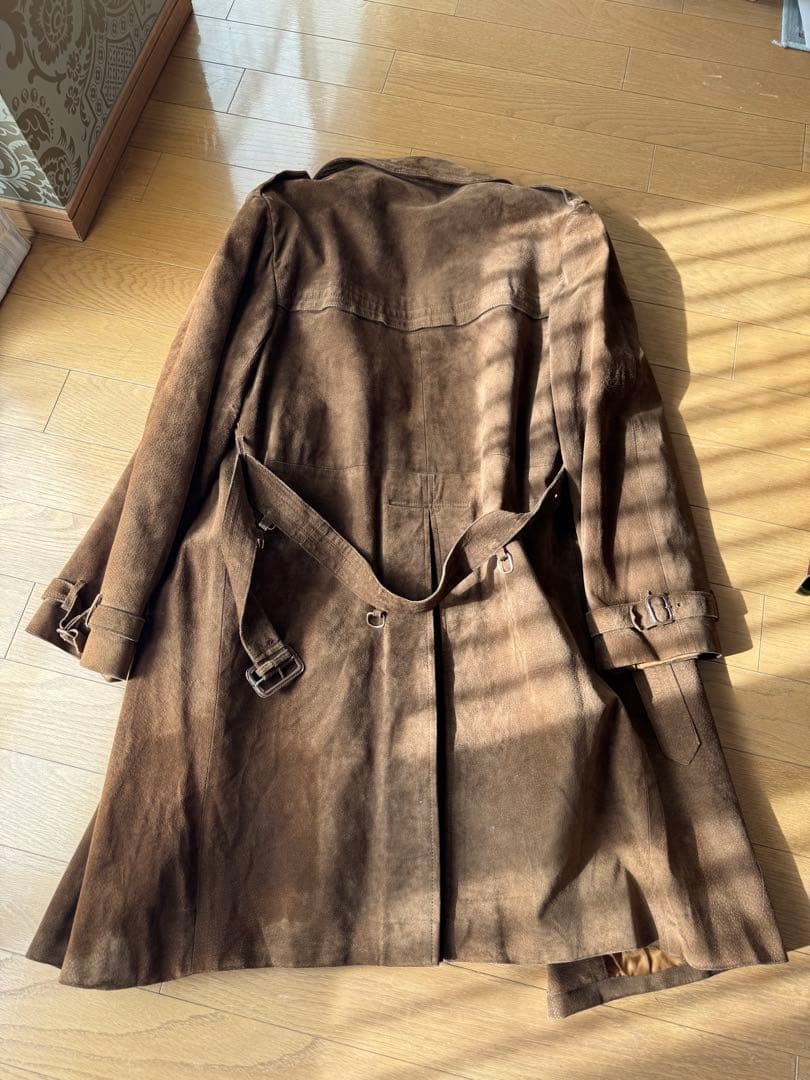 HOLT RENFREW 豚革 トレンチコート 44
