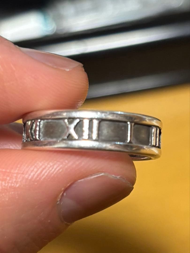 希少大きめサイズvintage Tiffanyアトラスリング