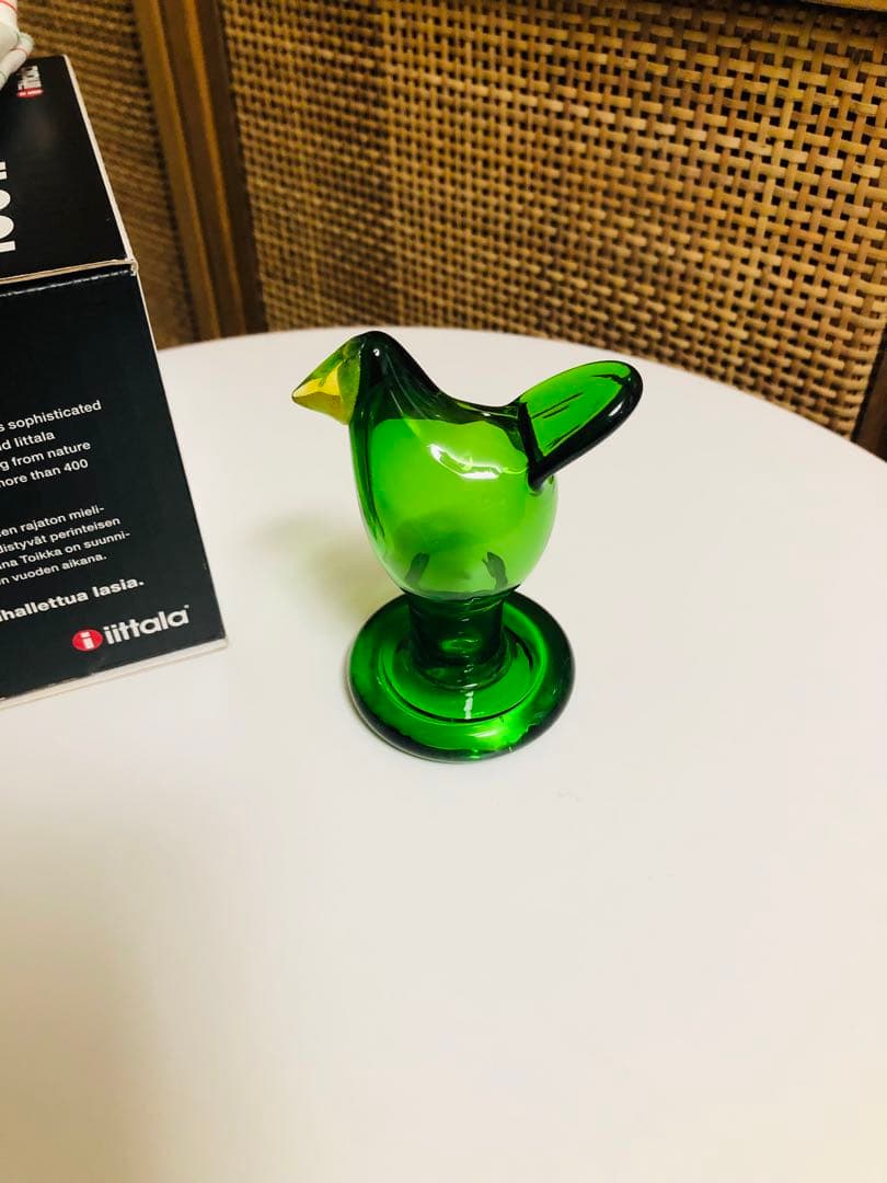 イッタラ　バード　脚付きシエッポ　グリーン　Birds by Toikka