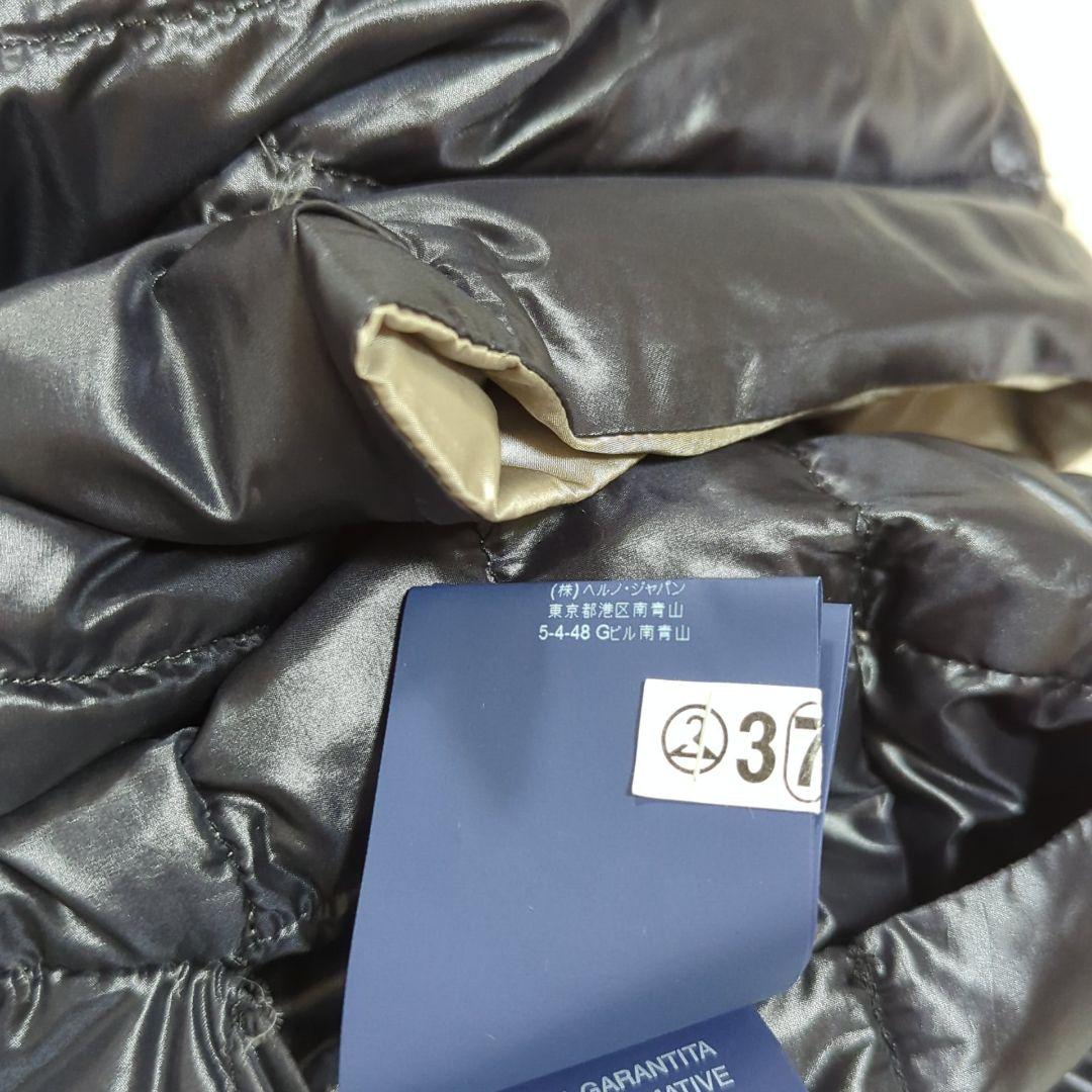 HERNO 44 リバーシブル フレンチスリーブ ケープ ダウンベスト 金ボタン