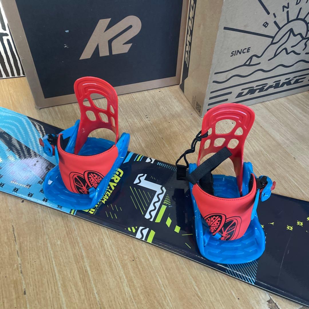 IGNIO×HEAD　キッズスノーボードセット　バイン付3点セット