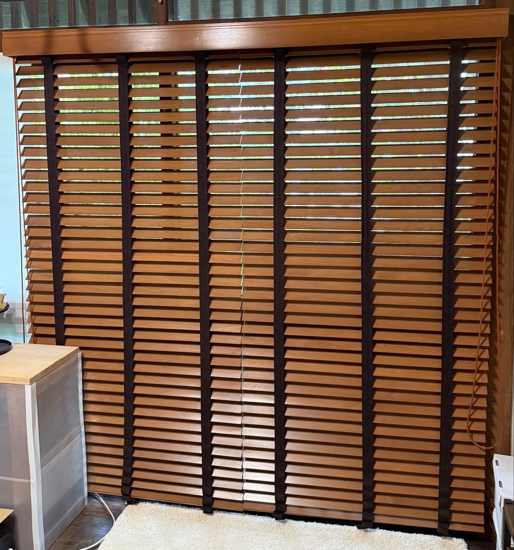 【最終値下げ】TOSOベネウッド50 ウッドブラインド　幅175cm 掃き出し窓