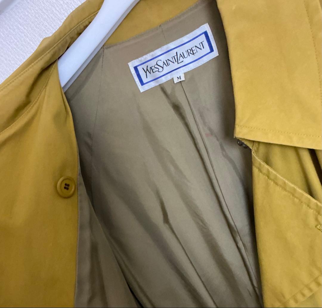 Yves Saint Laurent イエロー マスタード トレンチコート