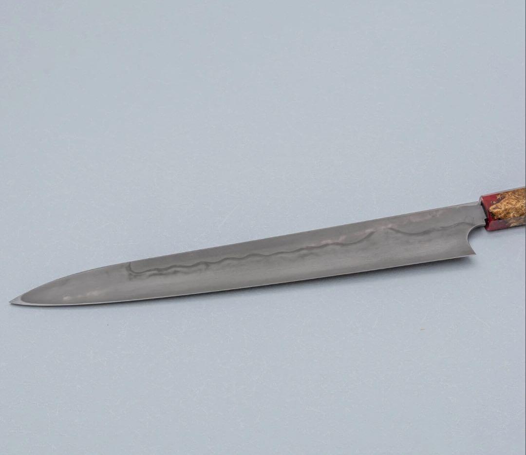 二唐刃物　本焼　白一鋼　柳　300