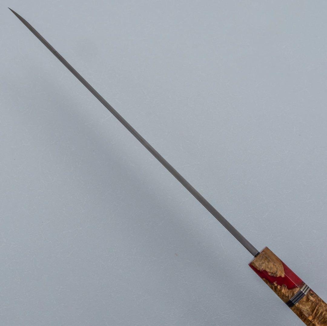 二唐刃物　本焼　白一鋼　柳　300